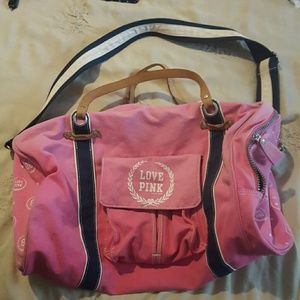 Victorias secret pink duffle bag